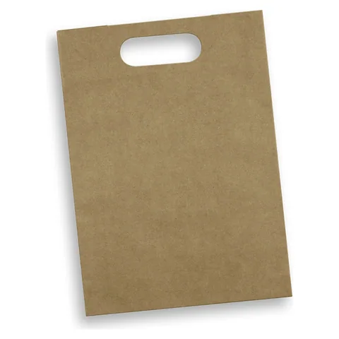 Large Die Cut Paper Bag Portrait in natural