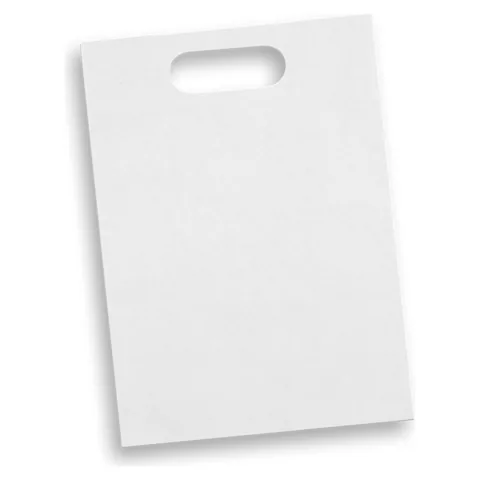 Large Die Cut Paper Bag Portrait white