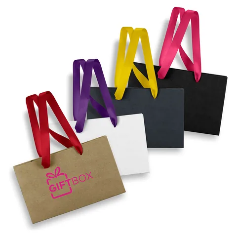 Small Ribbon Handle Paper Bag