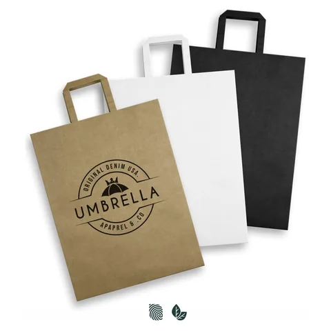Extra Large Flat Handle Paper Bag Portrait