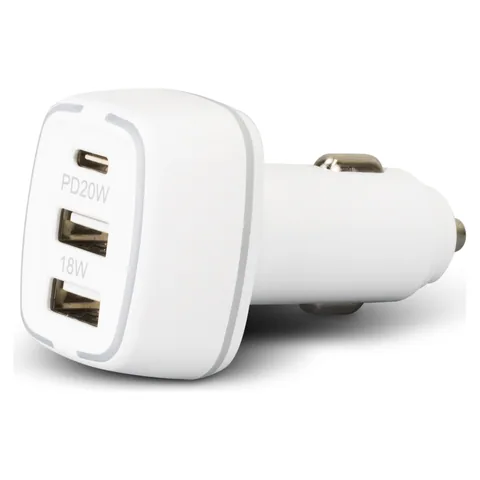 Photon Car Charger in white