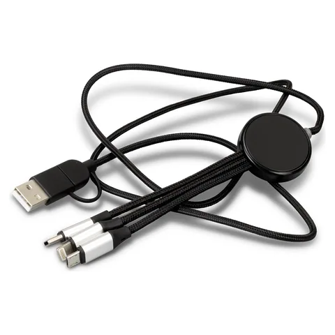 Lumos Braided Charging Cable in black