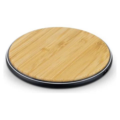 Bamboo 15W Wireless Fast Charger in black