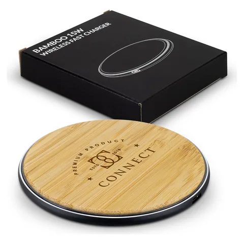 Bamboo 15W Wireless Fast Charger