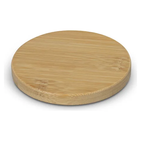 Bamboo Bottle Opener Coaster - Round in natural