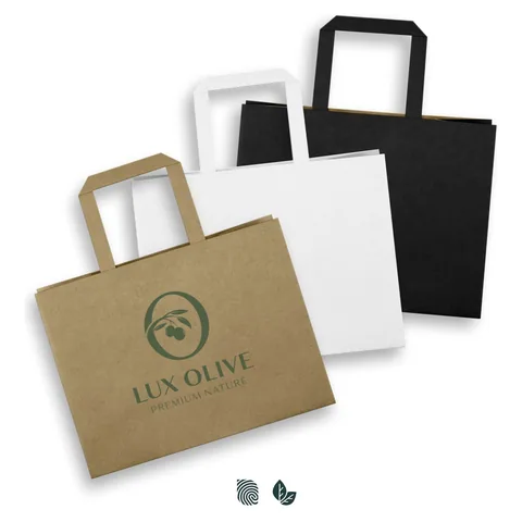Medium Flat Handle Paper Bag Landscape