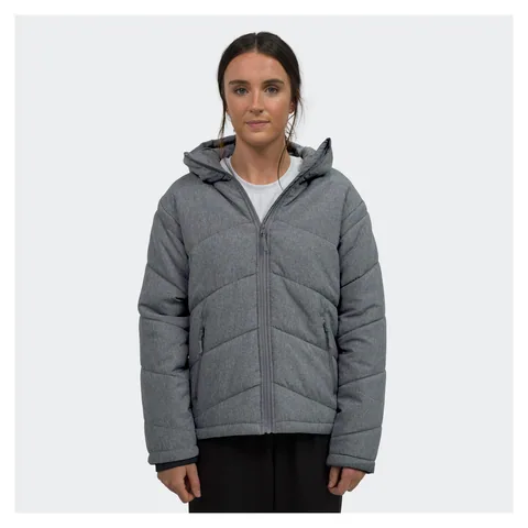 TRENDSWEAR Newport Womens Puffer Jacket in grey