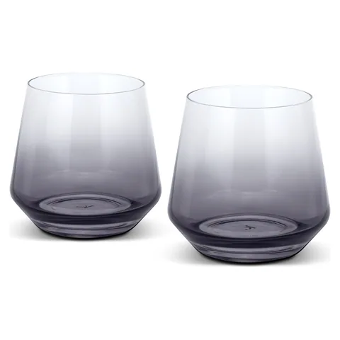 Keepsake Dusk Whiskey Glass - Set of 2 in grey