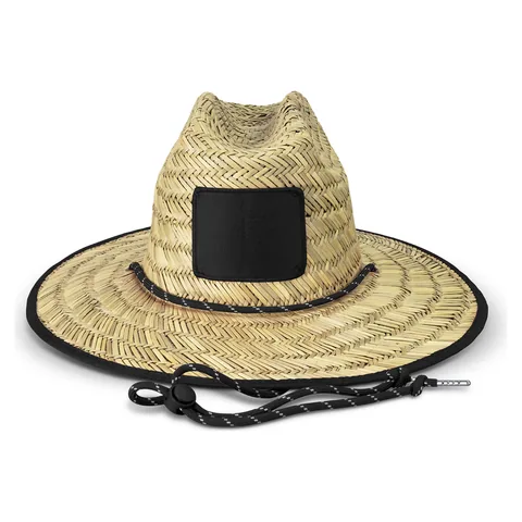 Tiki Straw Hat black