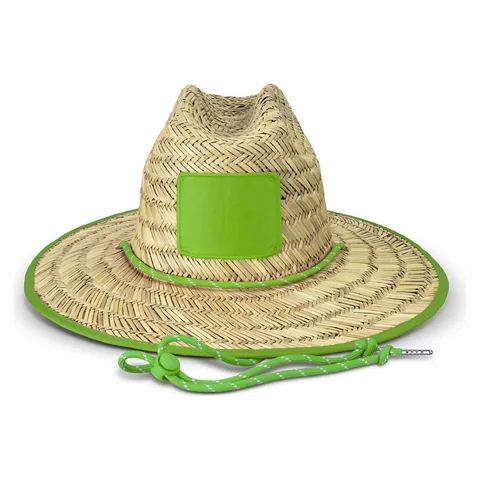 Tiki Straw Hat green