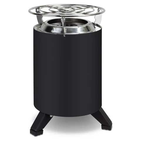 Frontier Camp Fire and Cooker in black
