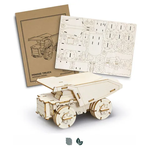 BRANDCRAFT Mining Truck Wooden Model