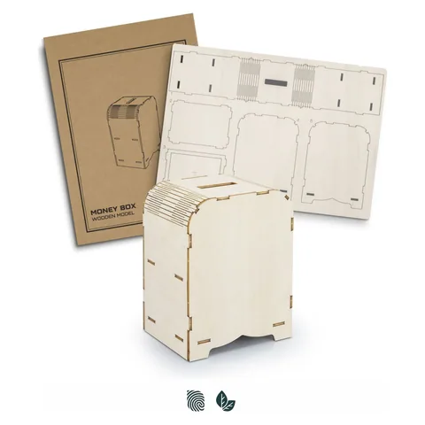 BRANDCRAFT Money Box Wooden Model