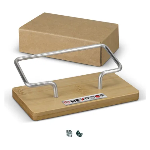 Bamboo Business Card Stand