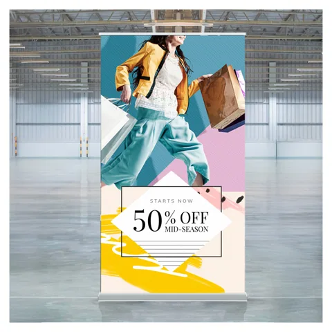 Luxury Pull Up Banner Wide