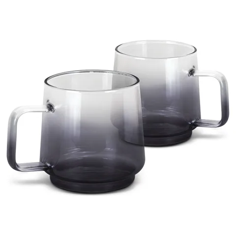 Keepsake Dusk Coffee Cup - Set of 2 in grey