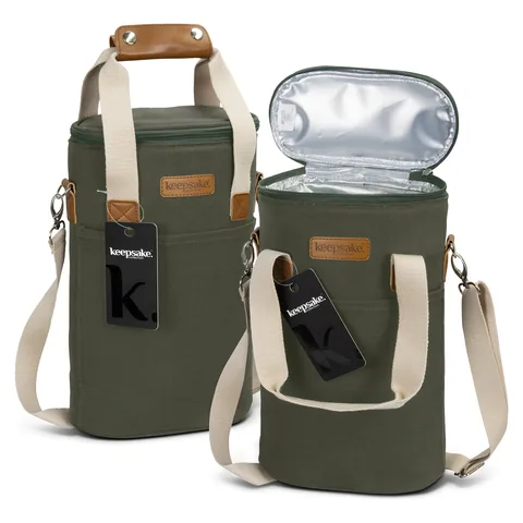 Keepsake Merchant Wine Cooler Bag in green