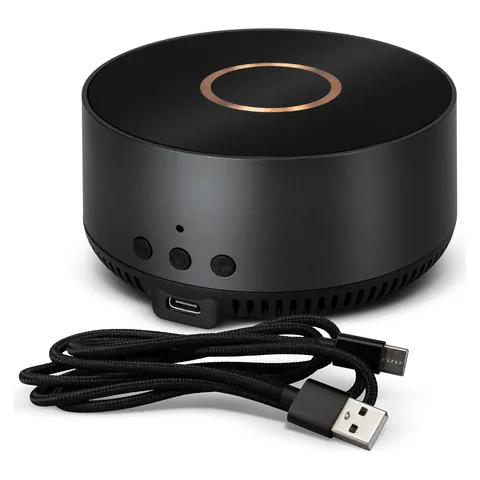 INGENIO Arc Wireless Charging Speaker in gunmetal