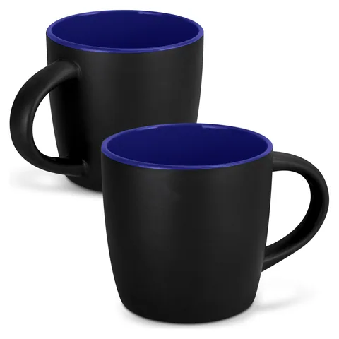Mocha Coffee Mug - Two-Tone blue