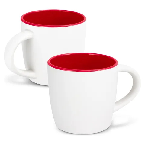 Mocha Coffee Mug - Two-Tone red