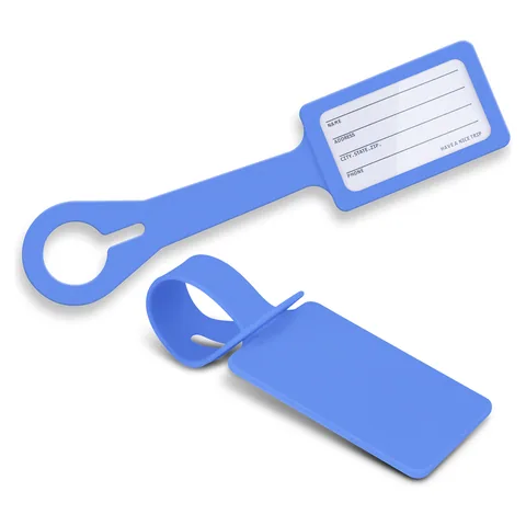 Silicone Luggage Tag lblue