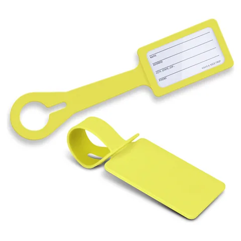 Silicone Luggage Tag yellow