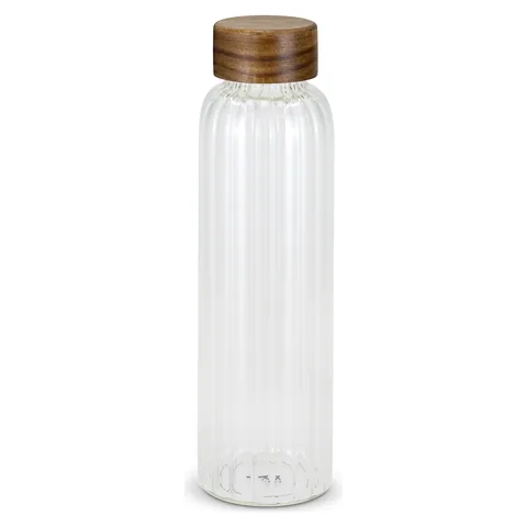 Keepsake Linear Glass Drink Bottle in clear
