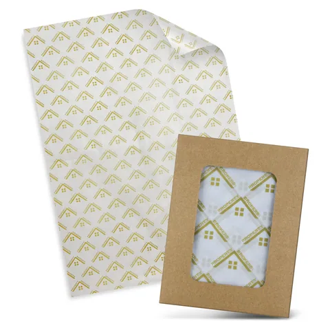 Custom Tissue Paper with Envelope - White