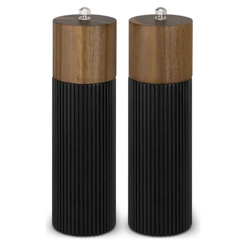 Keepsake Noir Salt and Pepper Grinders in black
