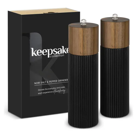 Keepsake Noir Salt and Pepper Grinders