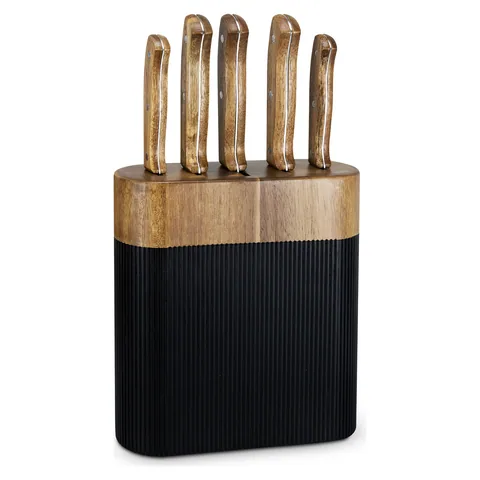 Keepsake Noir Knife Block in black