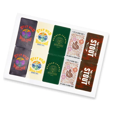 Sticker Sheet 88 x 50mm Rectangle - Gloss