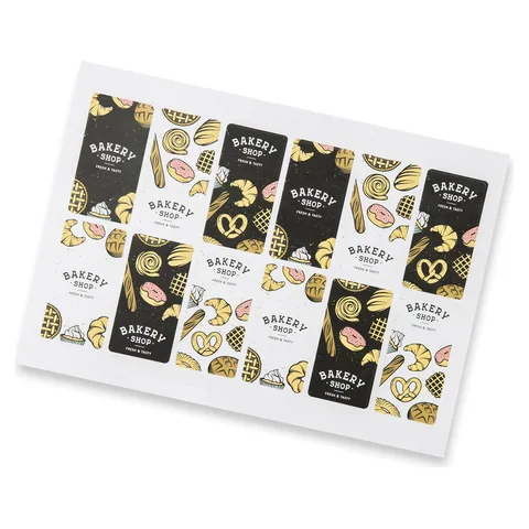 Sticker Sheet 40 x 80mm Rectangle - Matte
