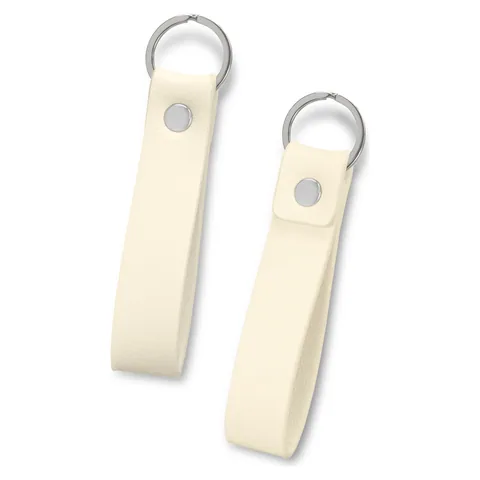 Bellamy Key Ring in white