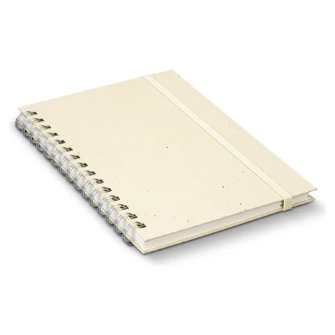 Terra Recycled Paper Spiral Notebook in natural