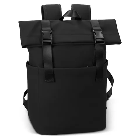 ARCHER Soft-Touch Flap Backpack black
