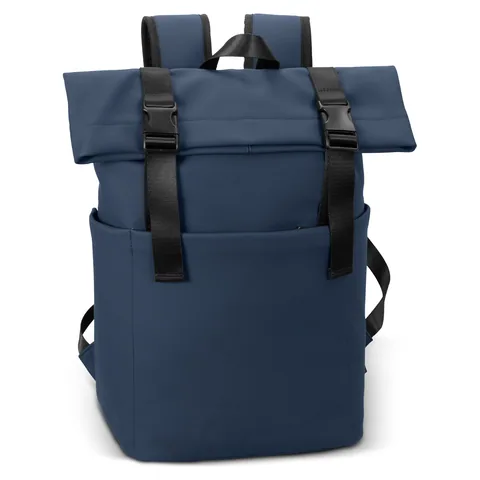 ARCHER Soft-Touch Flap Backpack blue