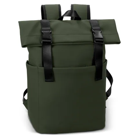 ARCHER Soft-Touch Flap Backpack in green