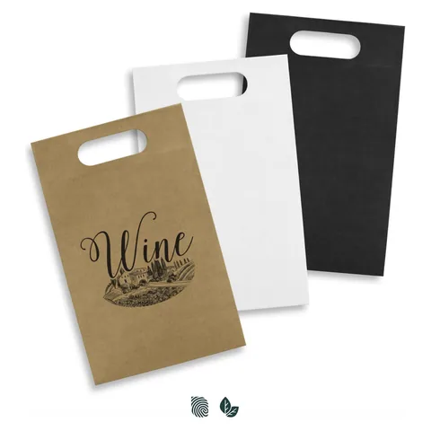 Die Cut Paper Wine Bag