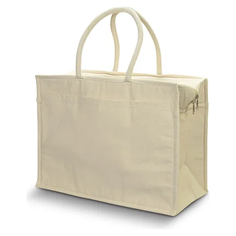 Iconic Shopping Cooler Tote in natural
