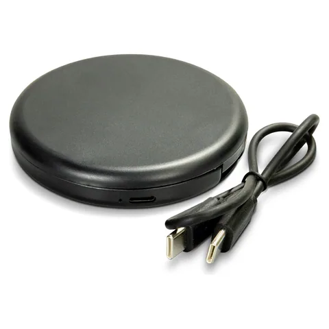 Ella LED Compact Mirror in black