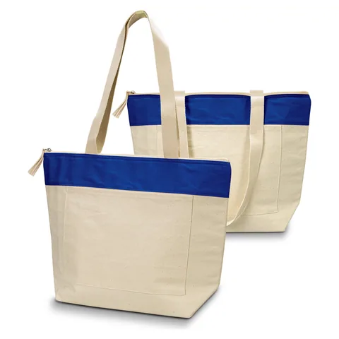 Emporium Cotton Cooler Tote blue
