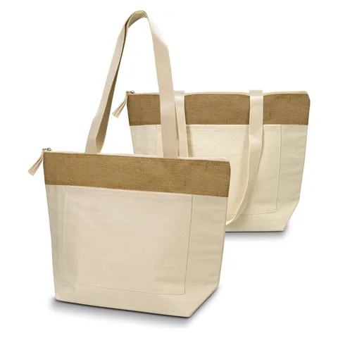 Emporium Cotton Cooler Tote in natural