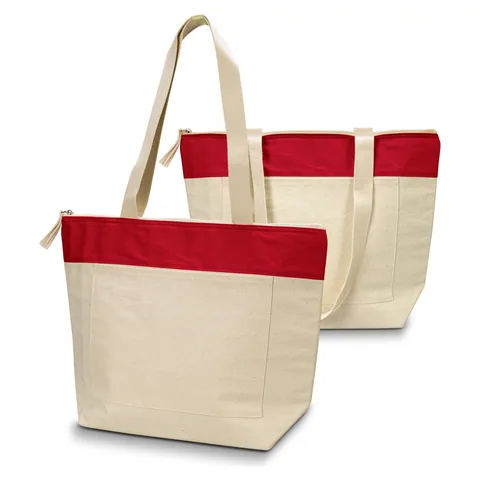 Emporium Cotton Cooler Tote red