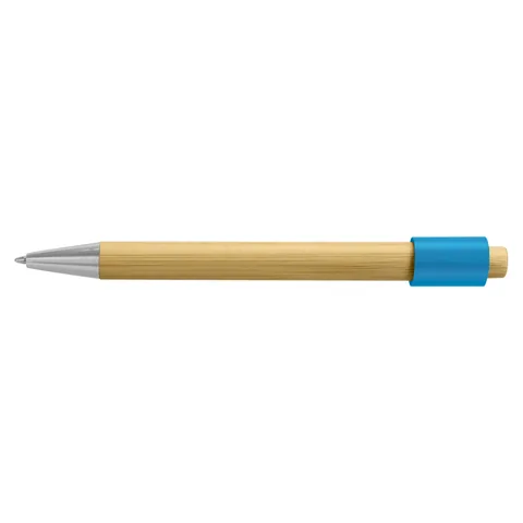 Unwind Bamboo Spinner Pen lblue