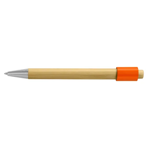 Unwind Bamboo Spinner Pen orange