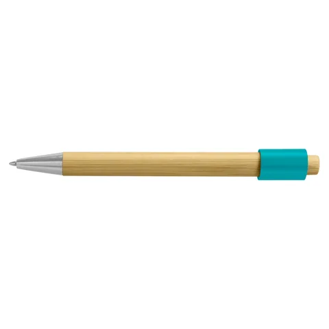 Unwind Bamboo Spinner Pen teal