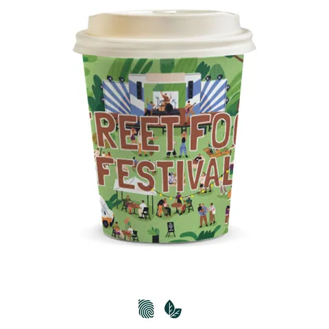 Compostable Paper Coffee Cup - 230ml