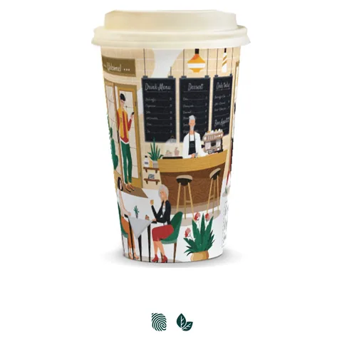 Compostable Paper Coffee Cup - 350ml