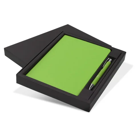 Kingston Notebook and Pen Gift Set green